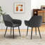 Chaises d'appoint rembourrées avec dossier incurvé Leisure-1894561661-1894561658