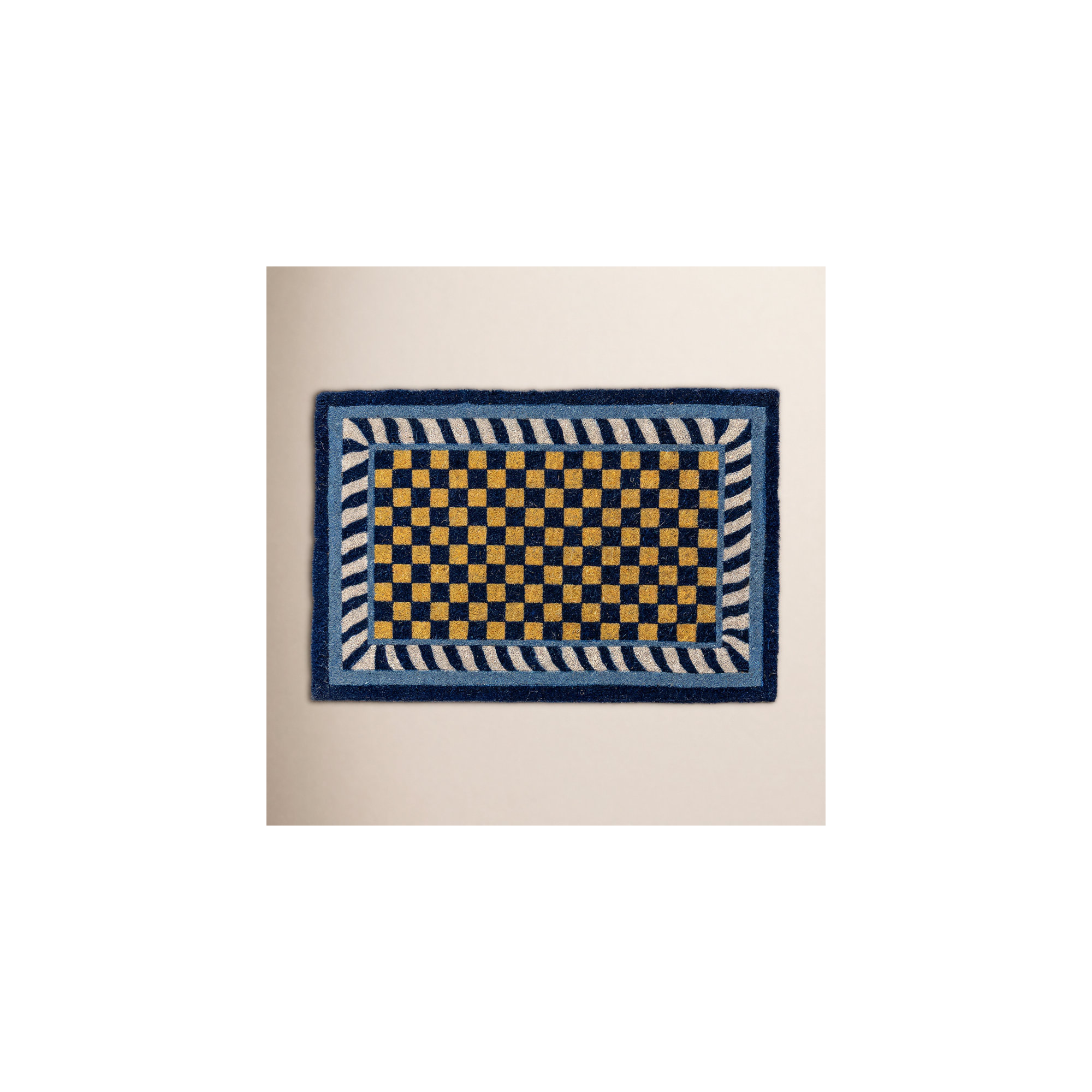 Royal Check Entrance Mat