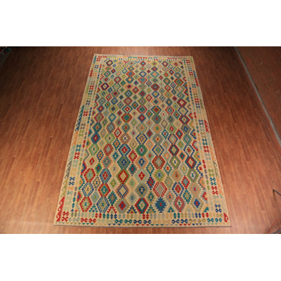 Tapis oriental en laine Kilim 10 x 16