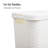  40L Slim Laundry Hamper, Clothes Basket, Lid, Wicker Design, Plastic, Set of 3-112008513-112008510