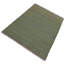 Tapis vert en laine fait à la main de conception unique kilim 4 pi x 5 pi 4 po Nakkashian
