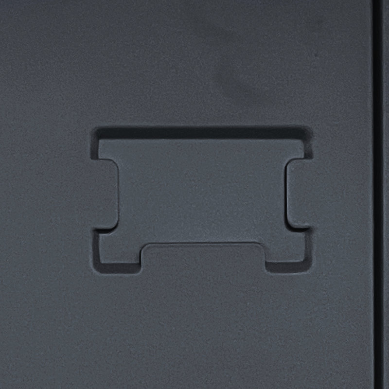Casier en métal 6 portes avec serrure, armoire de rangement, armoire d'appoint