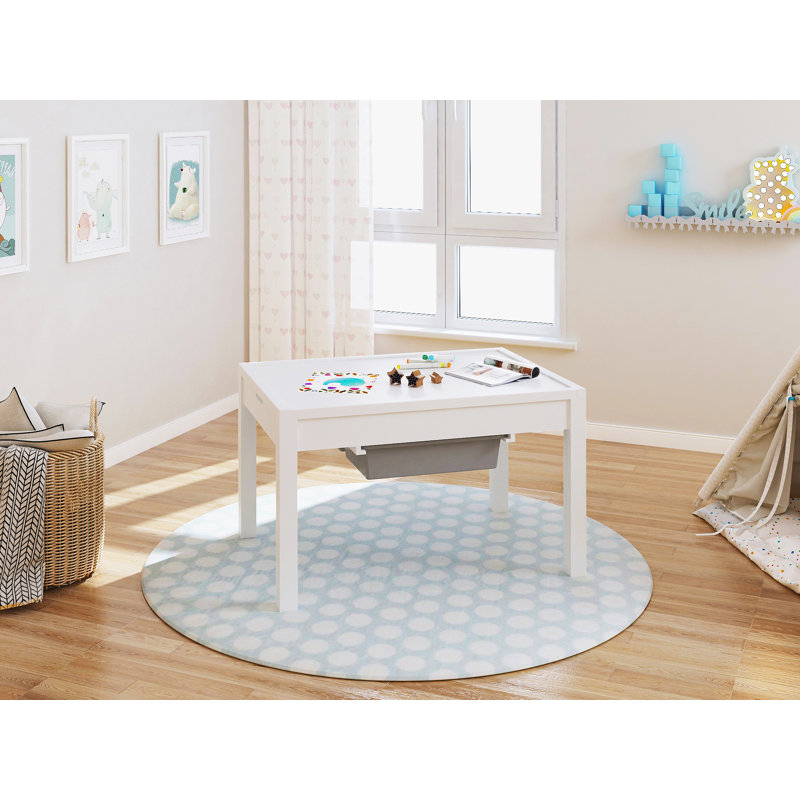 Chama Kids Play Or Activity Table, Gray/White