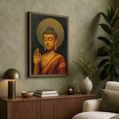 Buddha in Radiance Religious & Spiritual - Wrapped Canvas