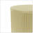 Golden Round Side Table With Vertical Stripes