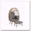 Fauteuil surdimensionné en osier avec repose-pieds et coussins épais, gris foncé-1180795267-1180795277
