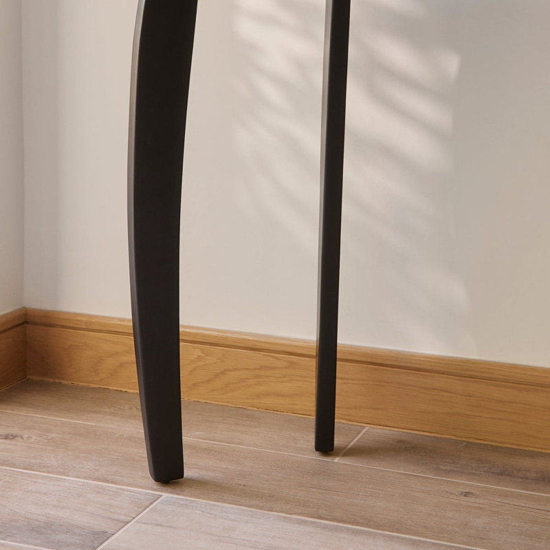 120cm Solid Wood Console Table, Black