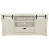 80 inch Traditional Solid Wood Sliding Barn Door TV Stand