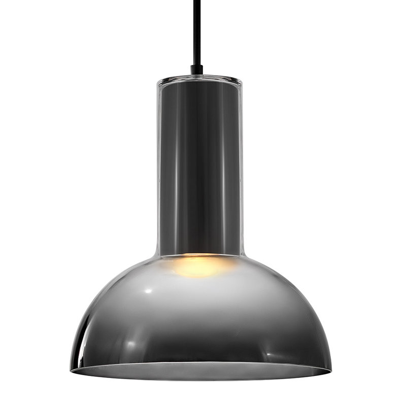 Luminaire suspendu 1 lumière Ombra, Noir, noir, noir, noir