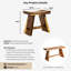 Burruss Solid Wood Accent Stool