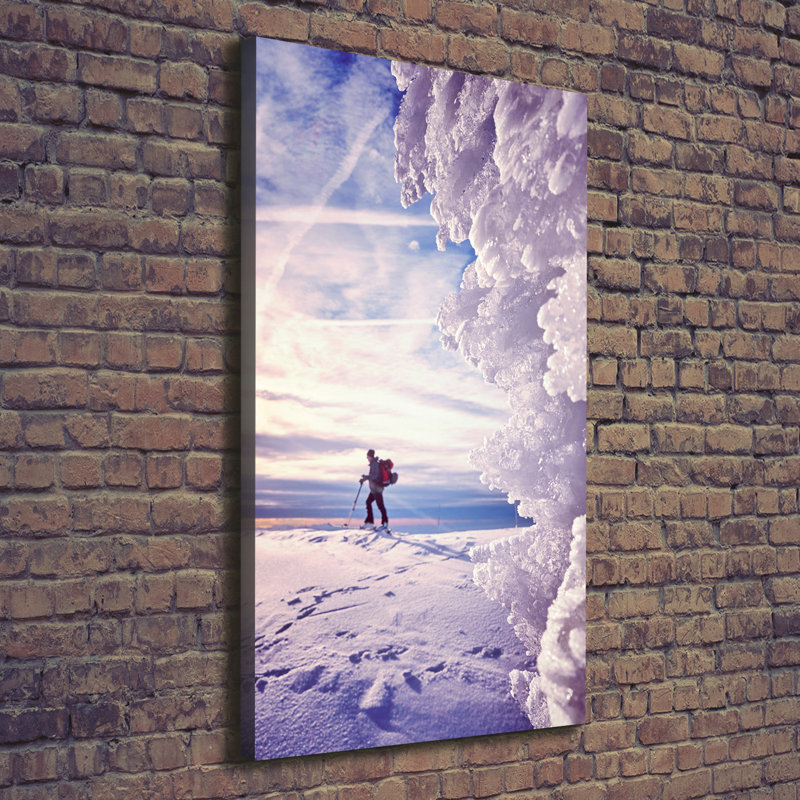 Skier - Wrapped Canvas
