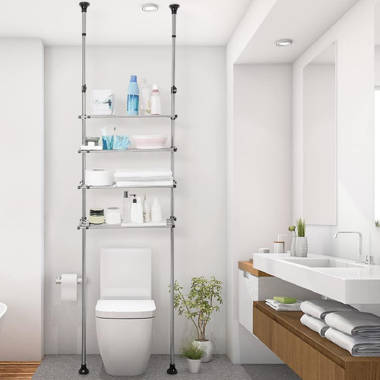 Over The Toilet Storage Cabinet with 3-Tier Adjustable Shelf