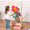 KRAND Double-Sided Plexiglass Painting Easel, Kids Drawing Board with Dual Storage Trays, Arts & Crafts Stand for Doodling, Featuring Cup Holder for Boys and Girls
