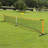 Portable Pickleball Net Set with Carry Bag and 4 Pickleball Paddles