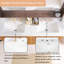 Meuble-lavabo autoportant de 60 po avec lavabo en céramique blanche et tablette ajustable en U