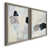 Toile avec cadre gris