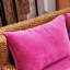 Canapé moderne moderne en rotin tissé rose