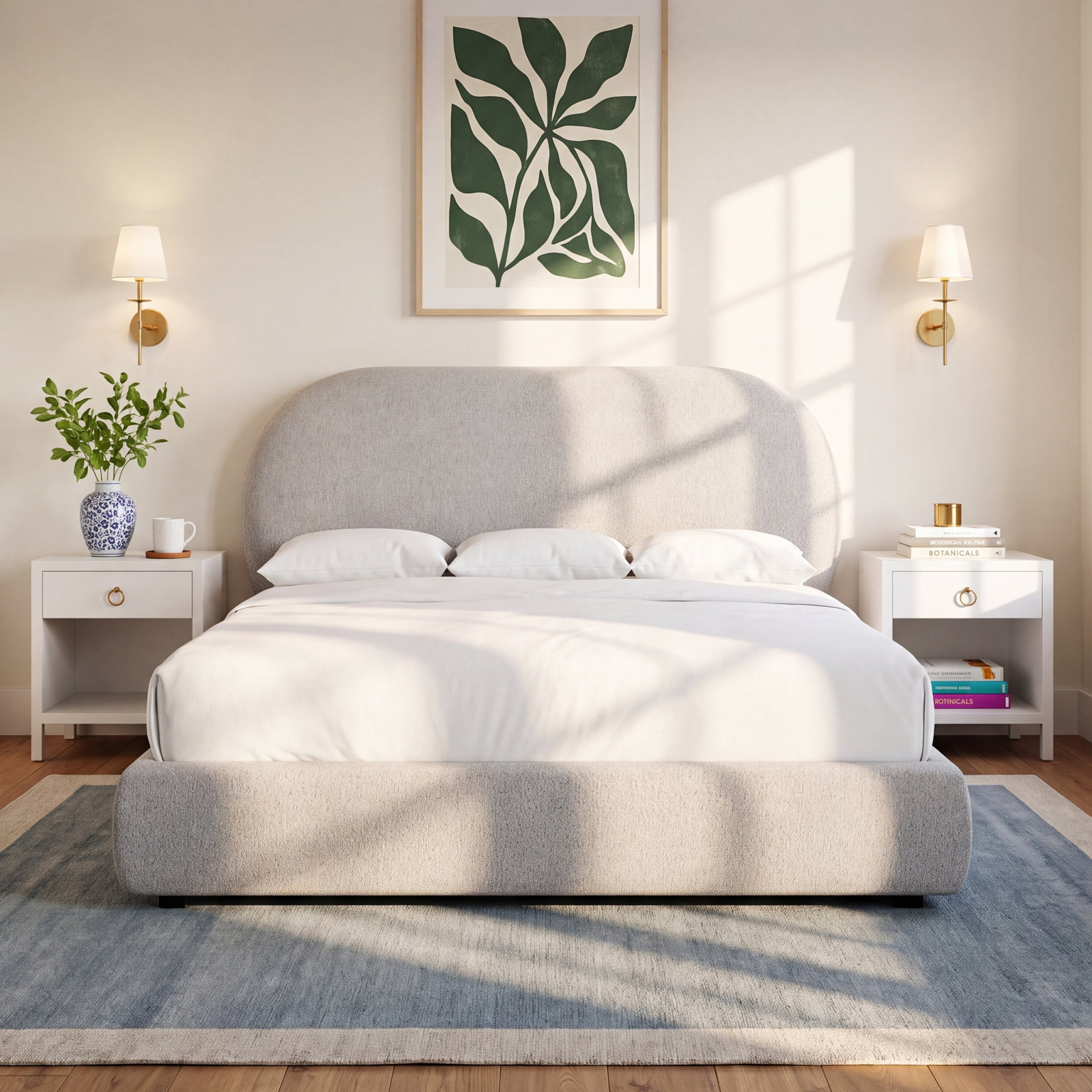 Monolith Upholstered Panel Bed, King