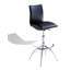 Tabouret de bar moderne à texture réglable en similicuir / chrome-1761231991