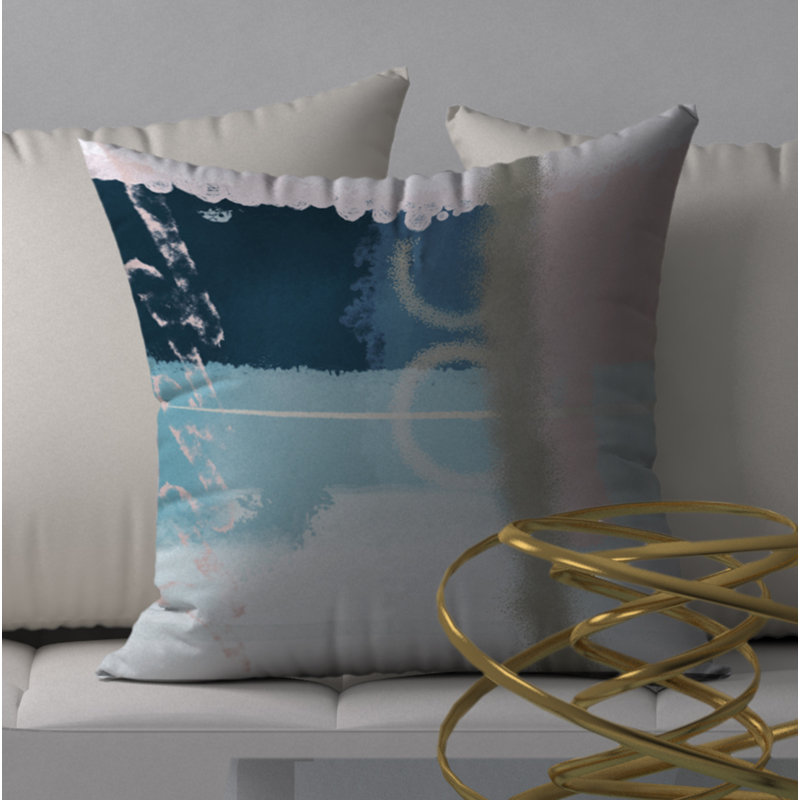 Housse de coussin décoratif carrée renommée Bright, 18" x 18"