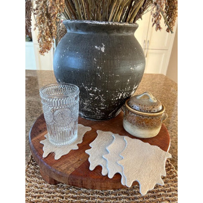 Real Cowhide Hand-Made Coasters