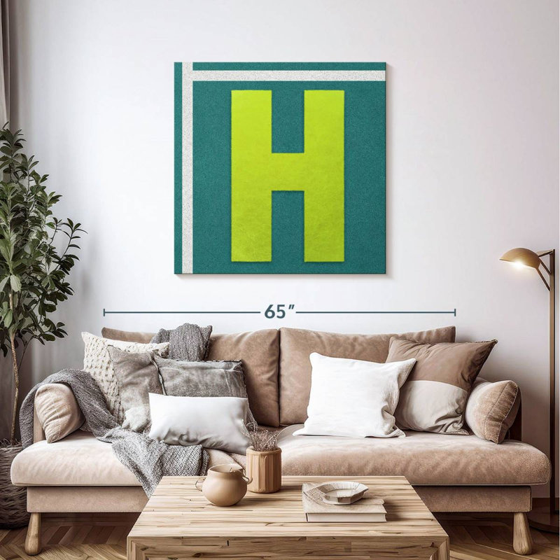 Tennis Court H, 39" H x 39" W