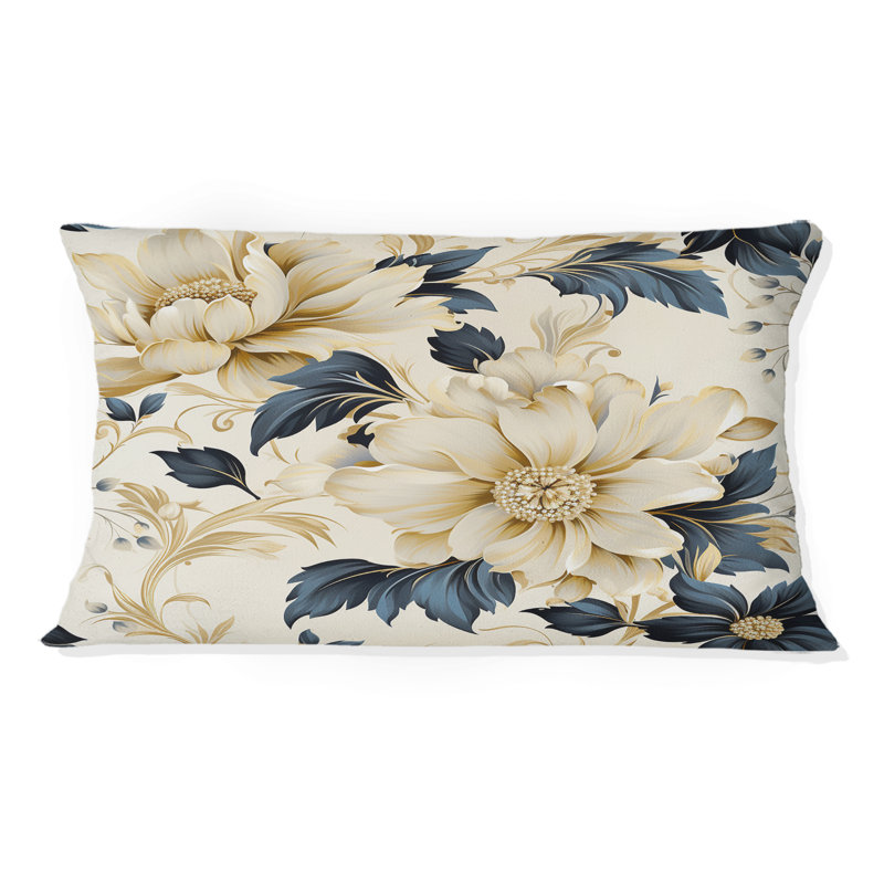 Motif contemporain Victorian Motif IV - Coussin imprimé floral