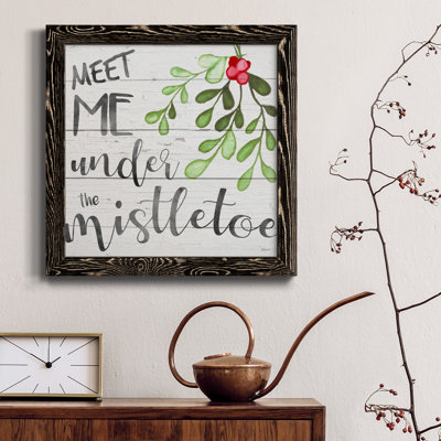 «Mistletoe», art textuel sur toile