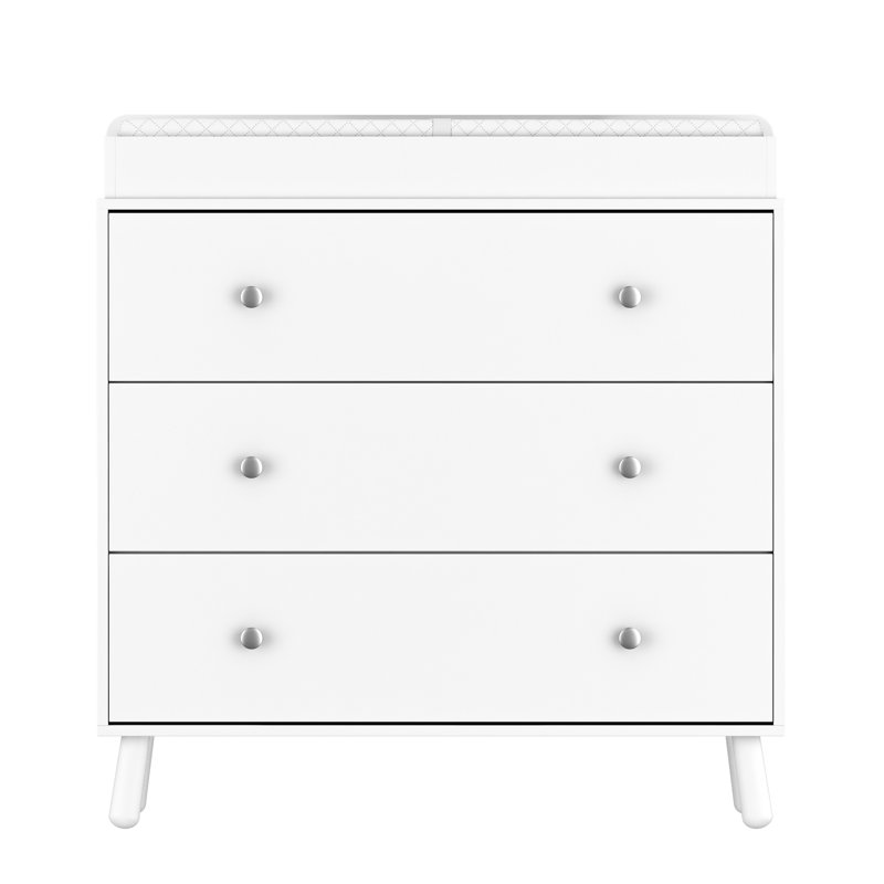 Ladrina Changing Table Dresser with Pad, White