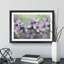 White and Purple Blossoms Painting - Picture Frame Graphic Art-62765633-62765632