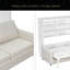 Armoire-lit escamotable avec canapé pliant Murphy, tablettes de rangement intégrées et lumière DEL, beige-1680284247