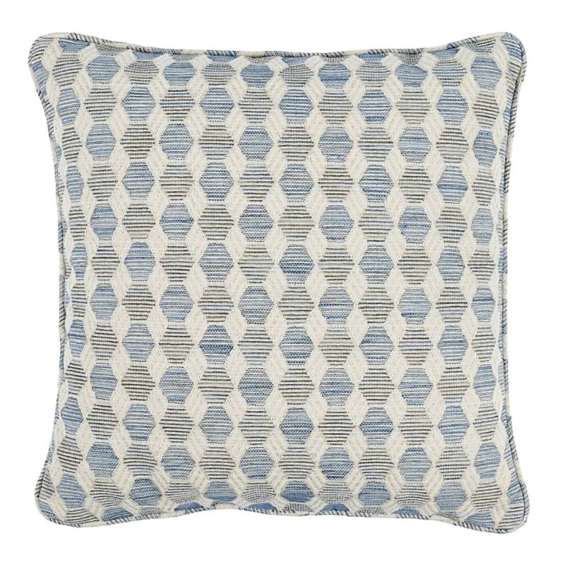 Coquina Pillow, 18" x 18", Blue