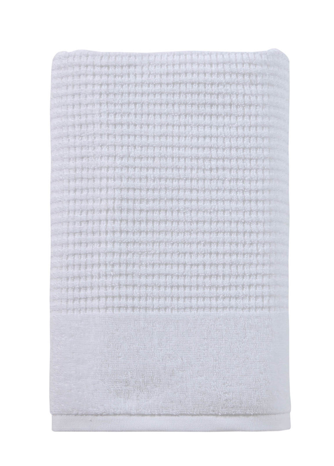 Earline Turkish Cotton Midweight Bath Towel, White