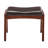 Aphina Faux Leather Armchair and Ottoman with Solid Wood Frame
