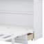 Lit escamotable en bois avec station de charge et grand tiroir de rangement-110809904-110809906