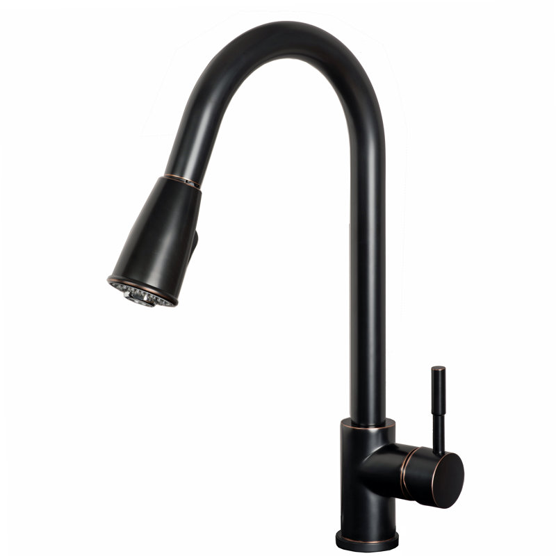 Laguna Brass Pull Down Kitchen Faucet, Oil rubbed bronze