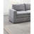 6Pc Modular - Modern Suede Fabric Graphite Color Back Sectional Granite Cushion