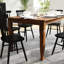 Solid Wood Commercial Grade Dining Table with Turned Legs-329998470-329998471
