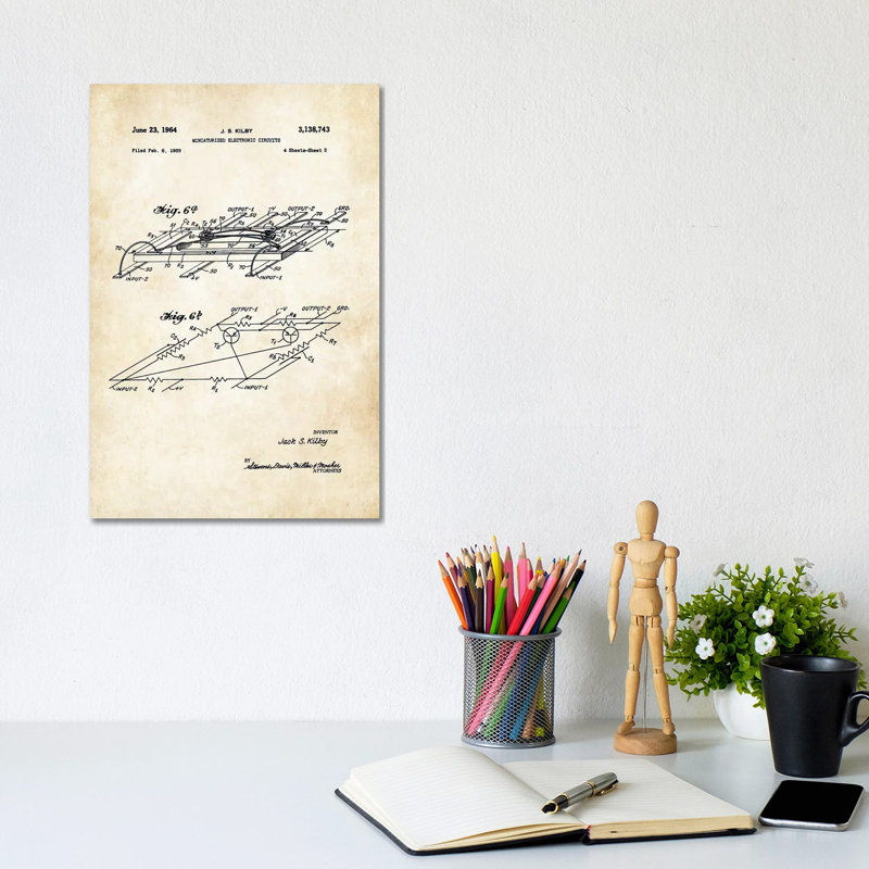 Microchip - Wrapped Canvas Print, 20.32 cm H x 30.48 cm W