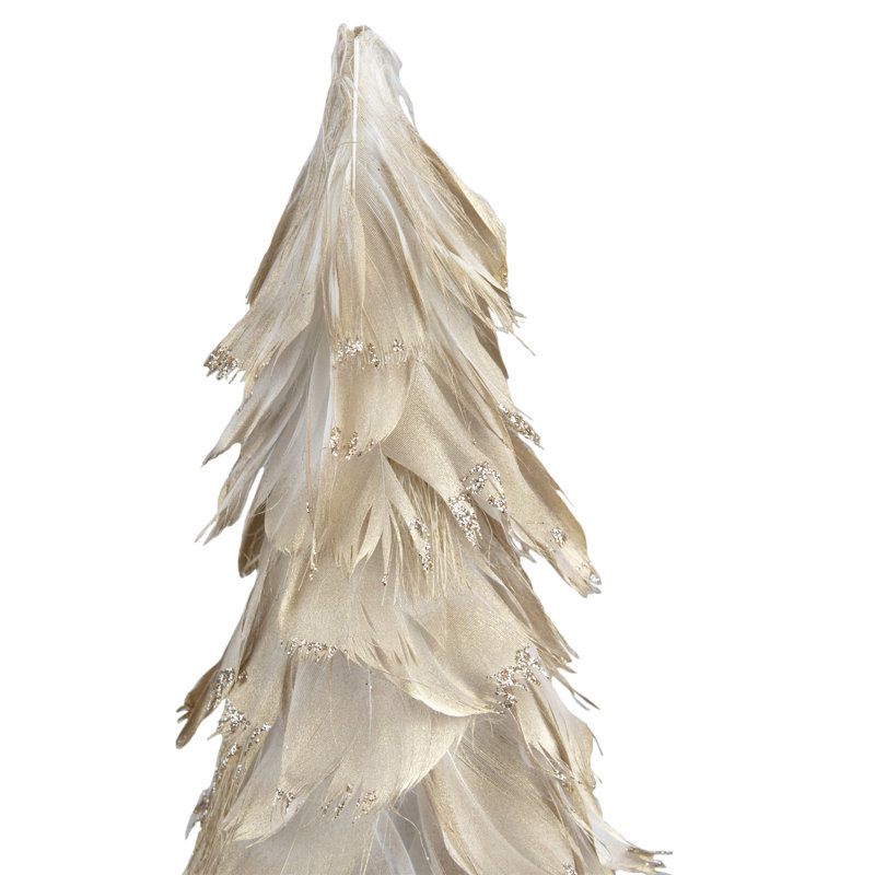Arbre de Noël Feather Cone, H 14,5 po x l 7 po x P 7 po