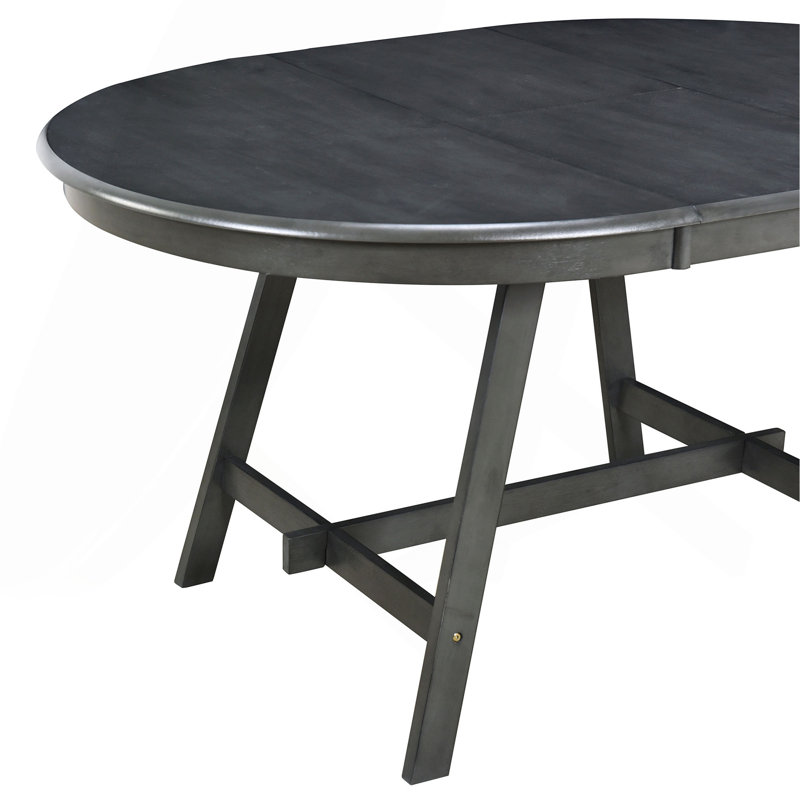 Table de salle à manger extensible Maire, Gris