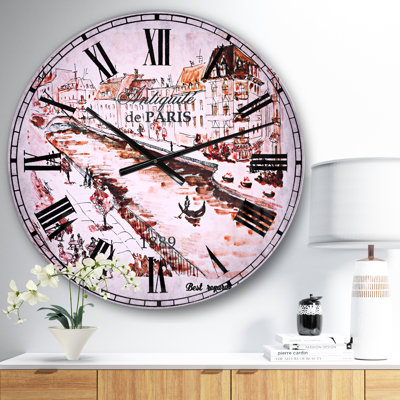 Horloge murale sépia