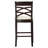 Jeanine Upholstered Microfiber / Microsuede Counter Stool with Solid Wood Frame-1232390578-1232390579