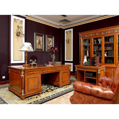 Solid Wood Executive Desk