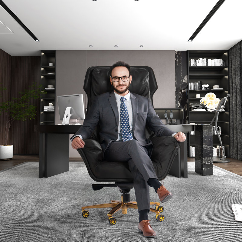 Fauteuil de bureau Kinnls Austin, Argent argent