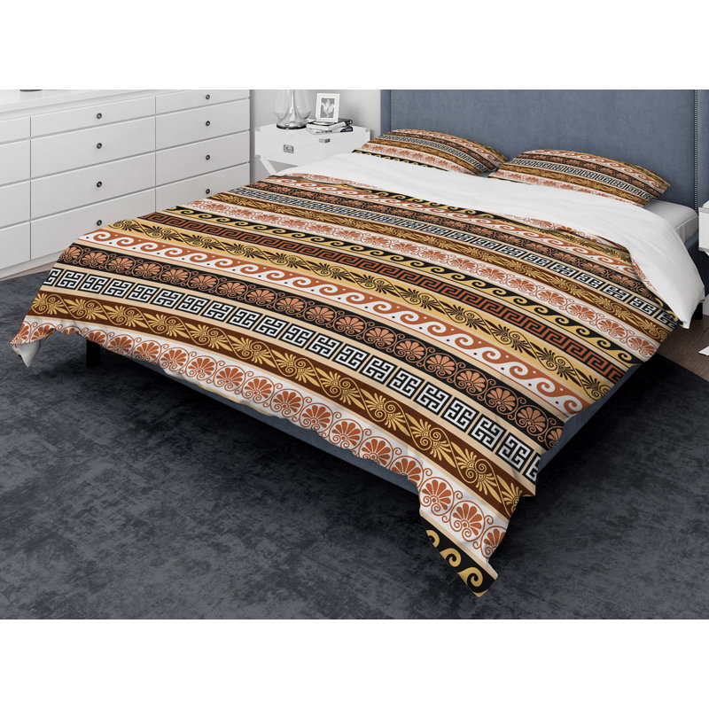 Ensemble de housse de couette designart antique, Housse de couette grand + 2 taies décoratives