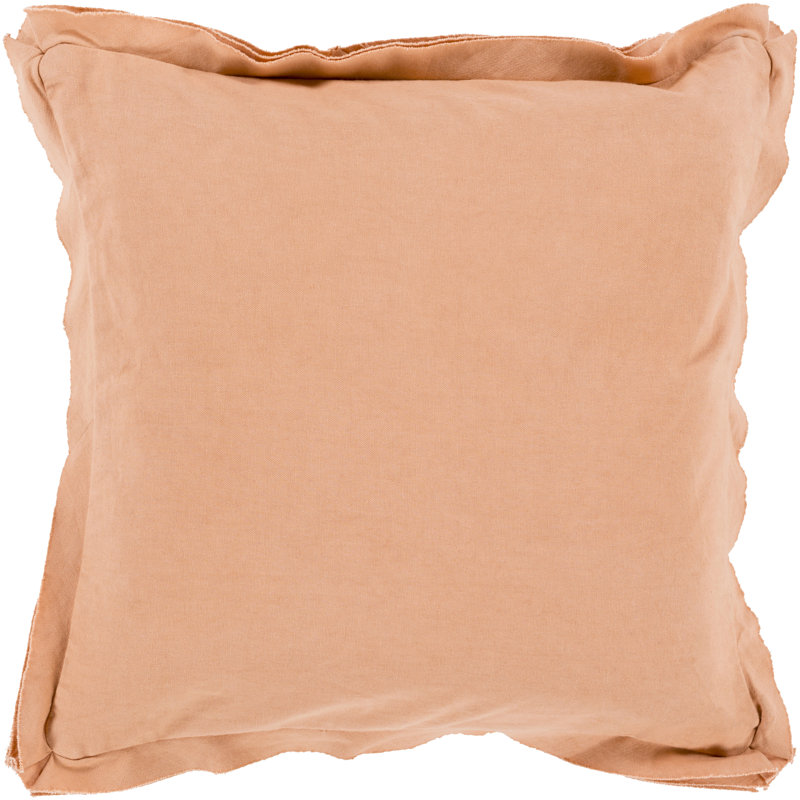 Cotton Pillow Cover, Magenta, 22" H x 22" W x 4" D, Down Blend