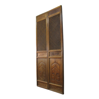 Pair Of Lattice Screen Door Panel