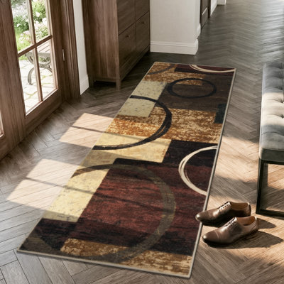 Tapis de cuisine rétro lavable et antidérapant Ruuner
