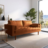 Beyzanur 70.2'' Faux Leather Sofa